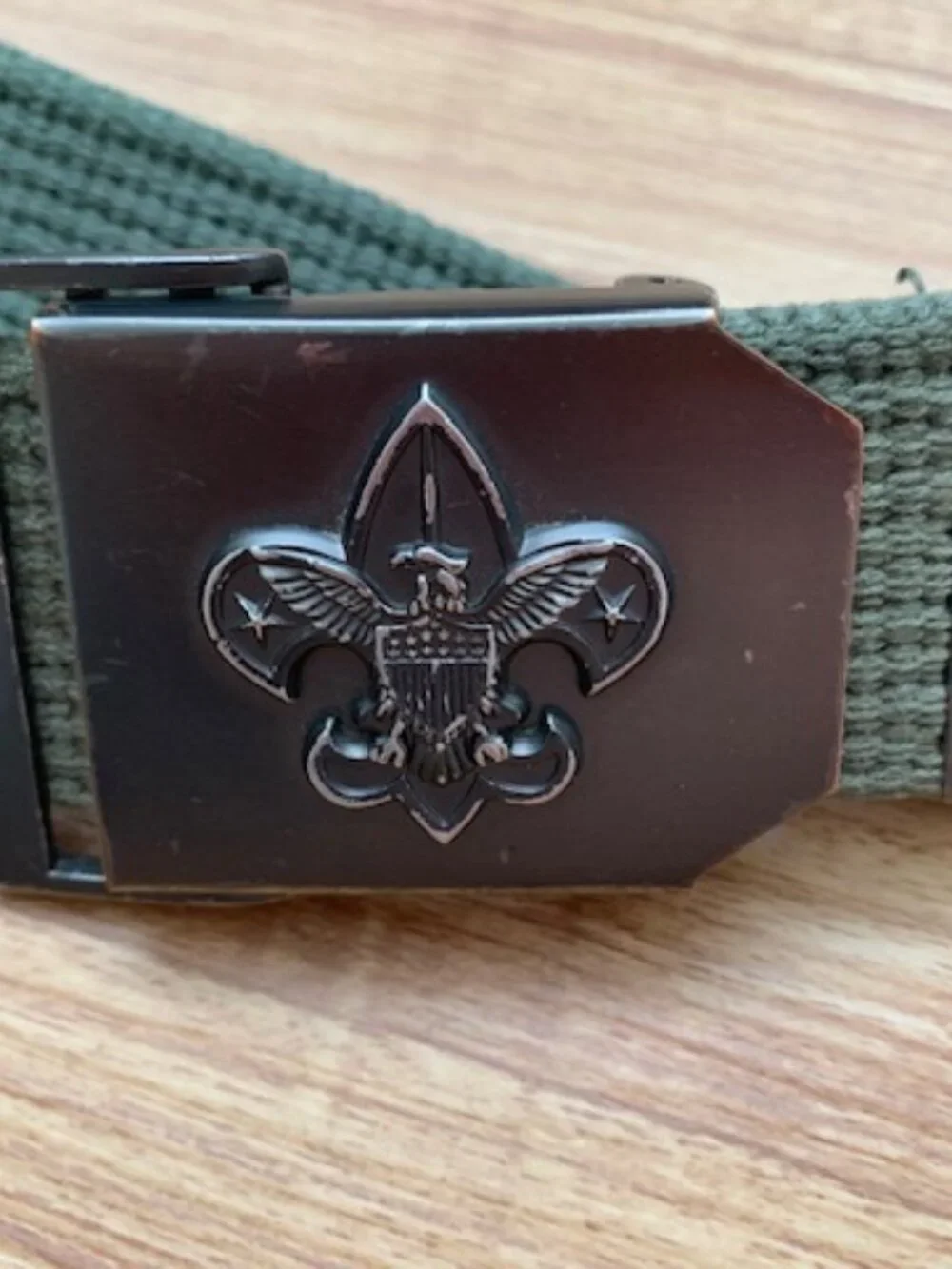Boy Scouts of America belt with buckle